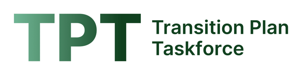 TPT (Transition Plan Taskforce logo.)